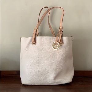 MICHAEL Michael Kors off white leather purse